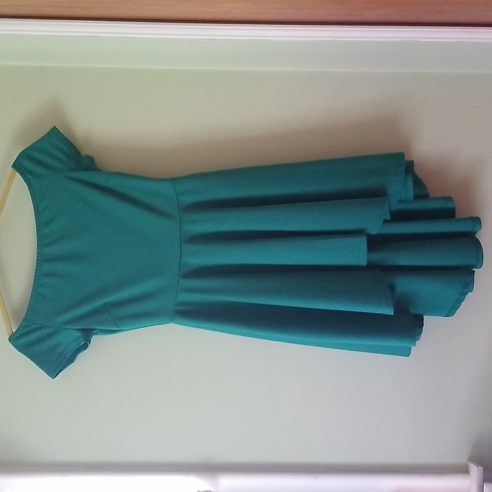 Green high low dress size small